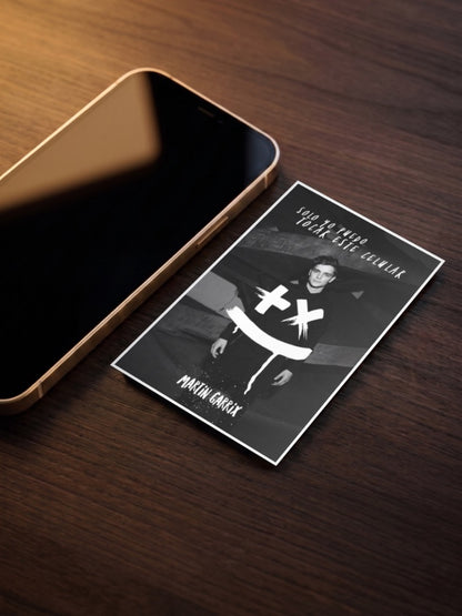 Martin Garrix Black White Photo DJ Poster
