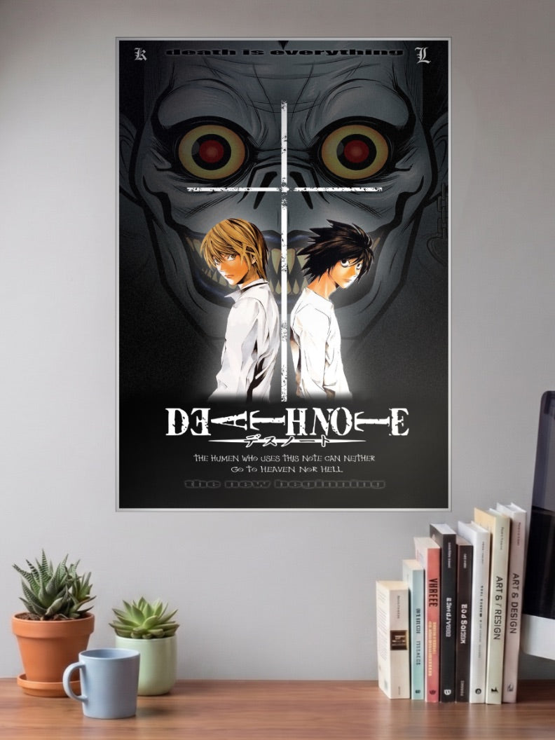 Death Note Light And L Anime Poster