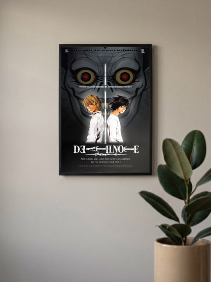 Death Note Light And L Anime Poster