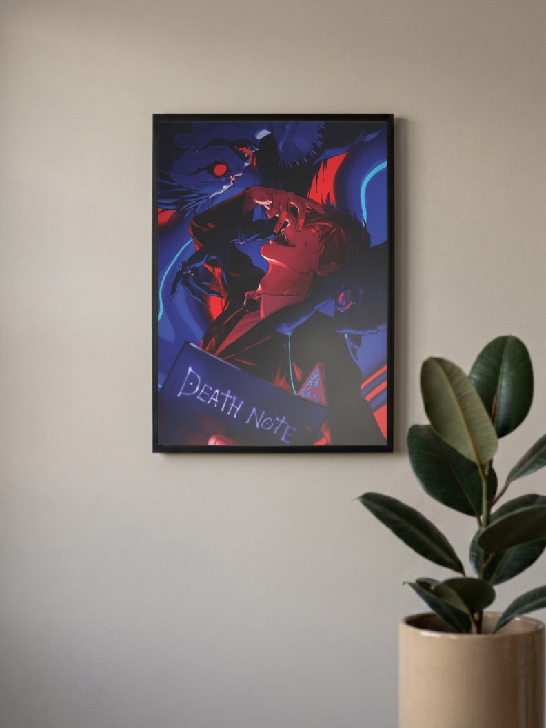 Light Yagami Ryuk Scene Anime Poster
