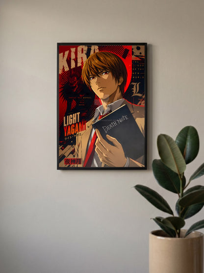 Light Yagami Kira Portrait Anime Poster