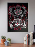 Light Yagami Writing Scene Anime Poster