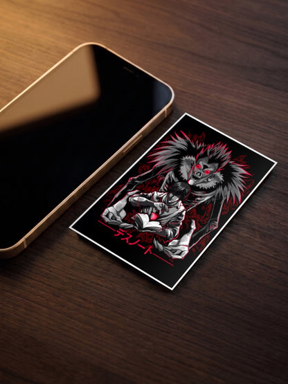 Light Yagami Writing Scene Anime Poster