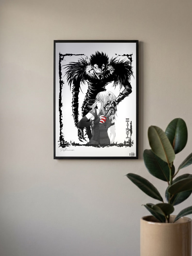 Death Note Ryuk Misa Art Anime Poster