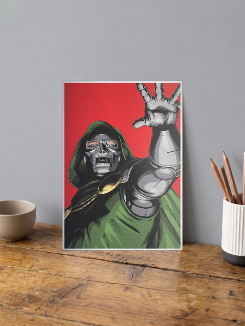 Doctor Doom Hand Raised Marvel Poster