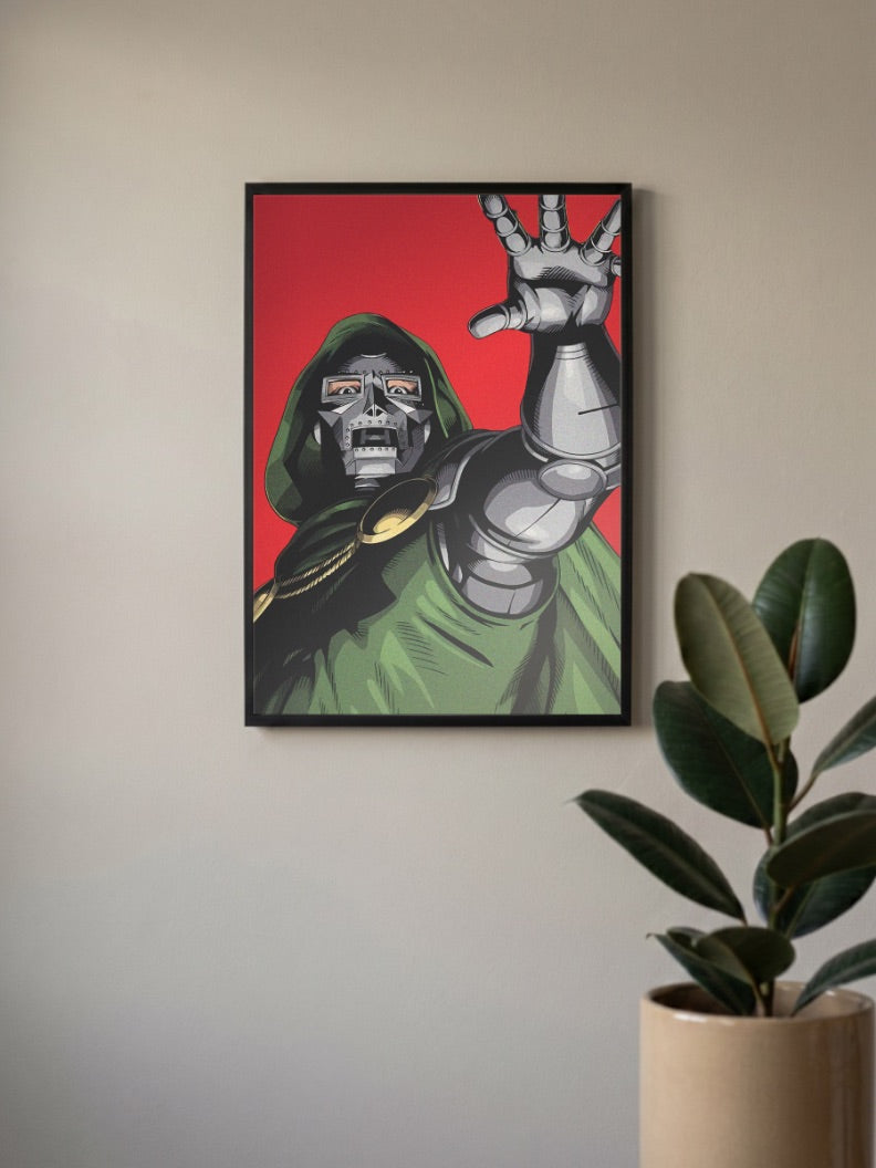 Doctor Doom Hand Raised Marvel Poster