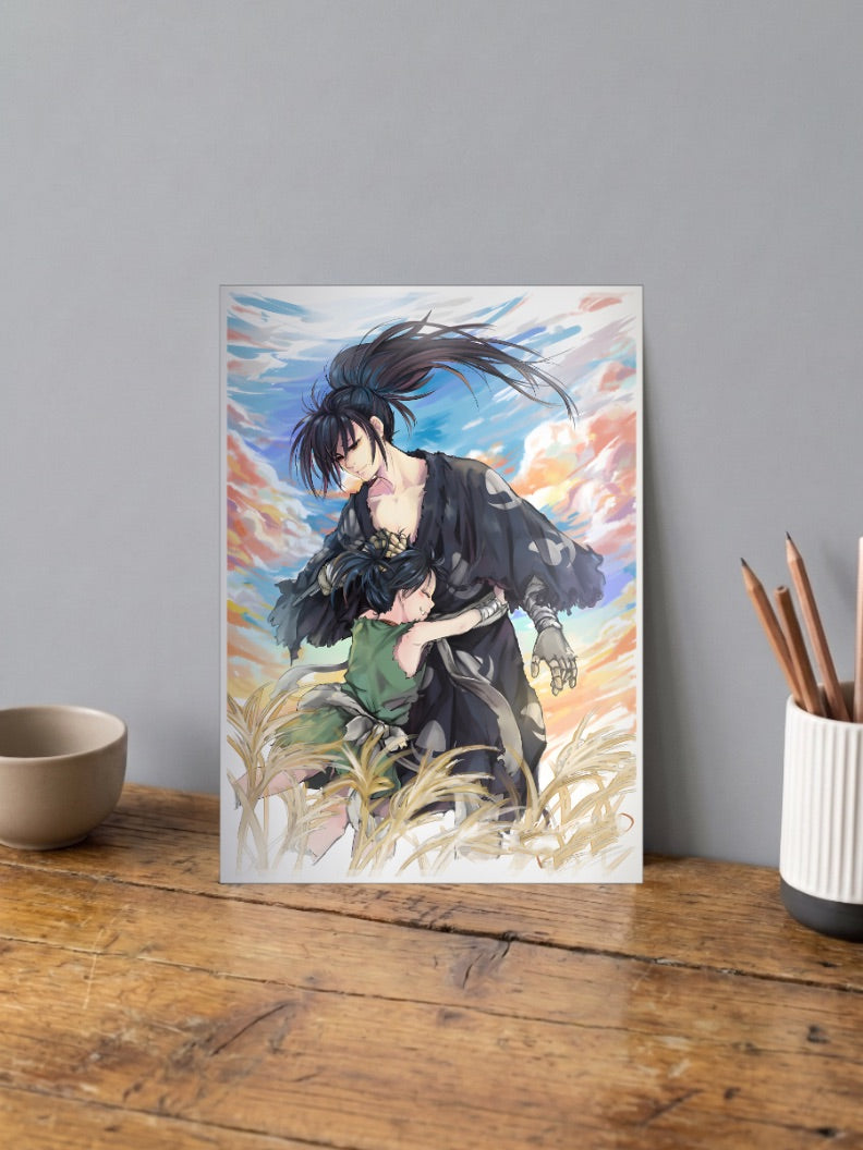 Hyakkimaru And Dororo Embrace Anime Poster