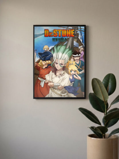 Dr Stone New World Crew Anime Poster