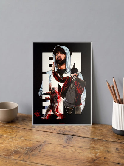 Eminem Rap cover Poster