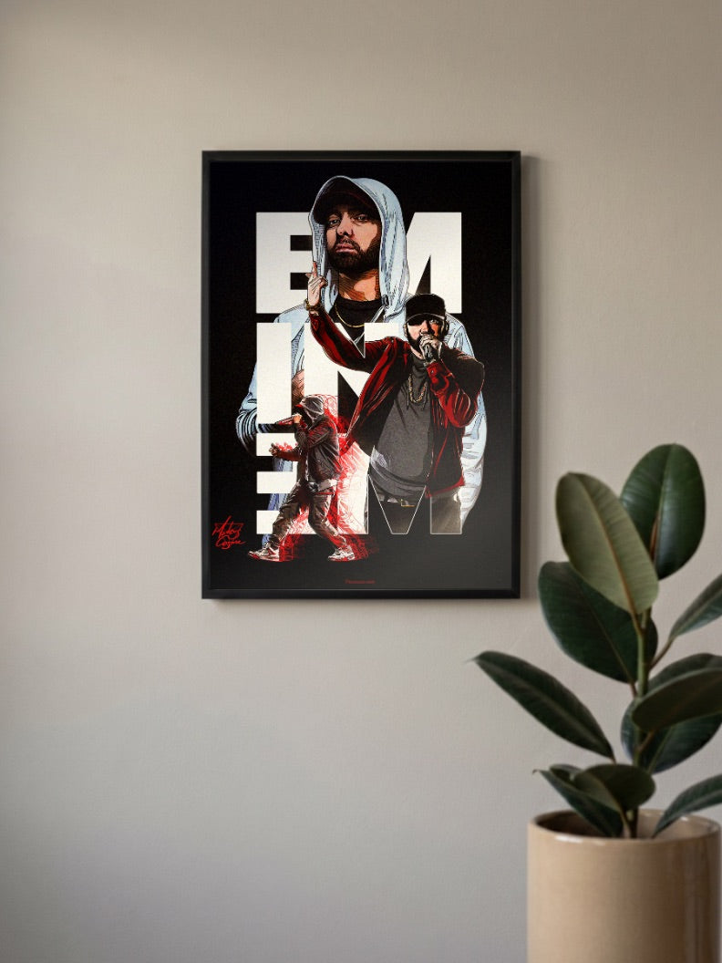 Eminem Rap cover Poster