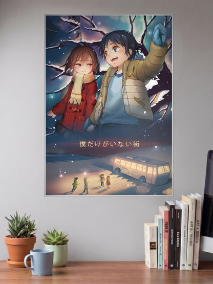 Satoru and Kayo Erased Anime Poster