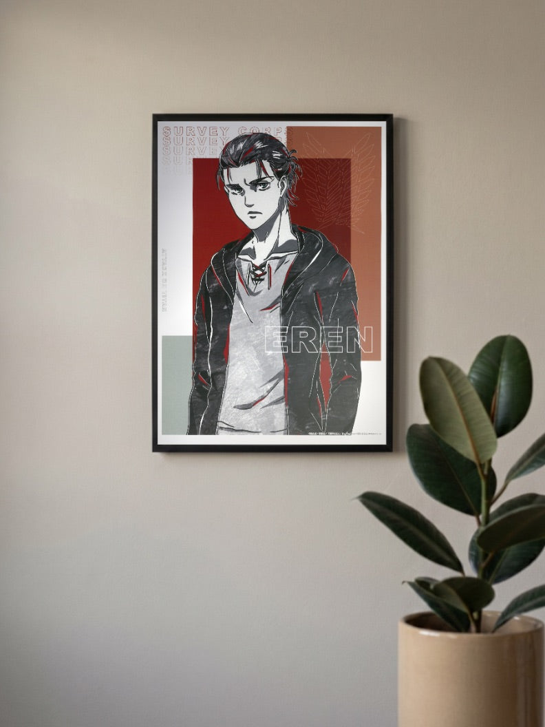 Eren Yeager Attack on Titan Official Anime Poster