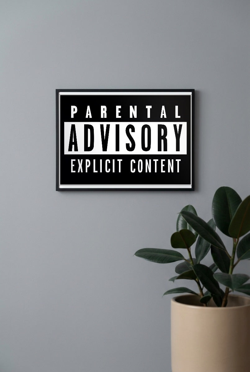 Parental Advisory Label Iconic Poster