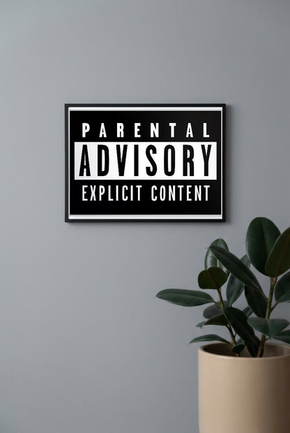 Parental Advisory Label Iconic Poster