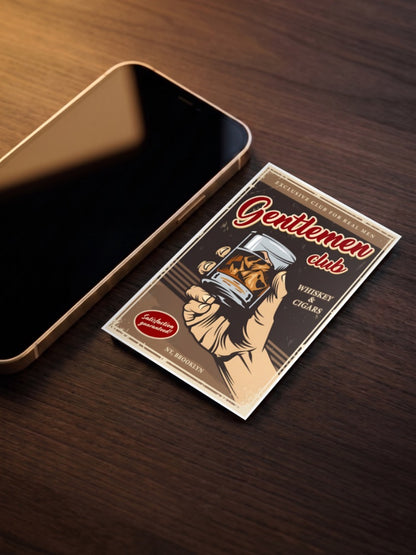 Gentlemen Club Whiskey Poster