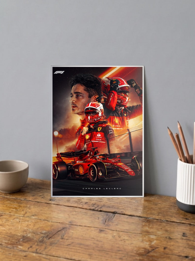 Leclerc Victory Poster