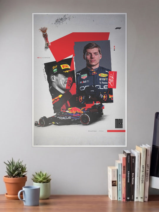 Red bull : Max Verstappen | Unstoppable Force | F1 Poster