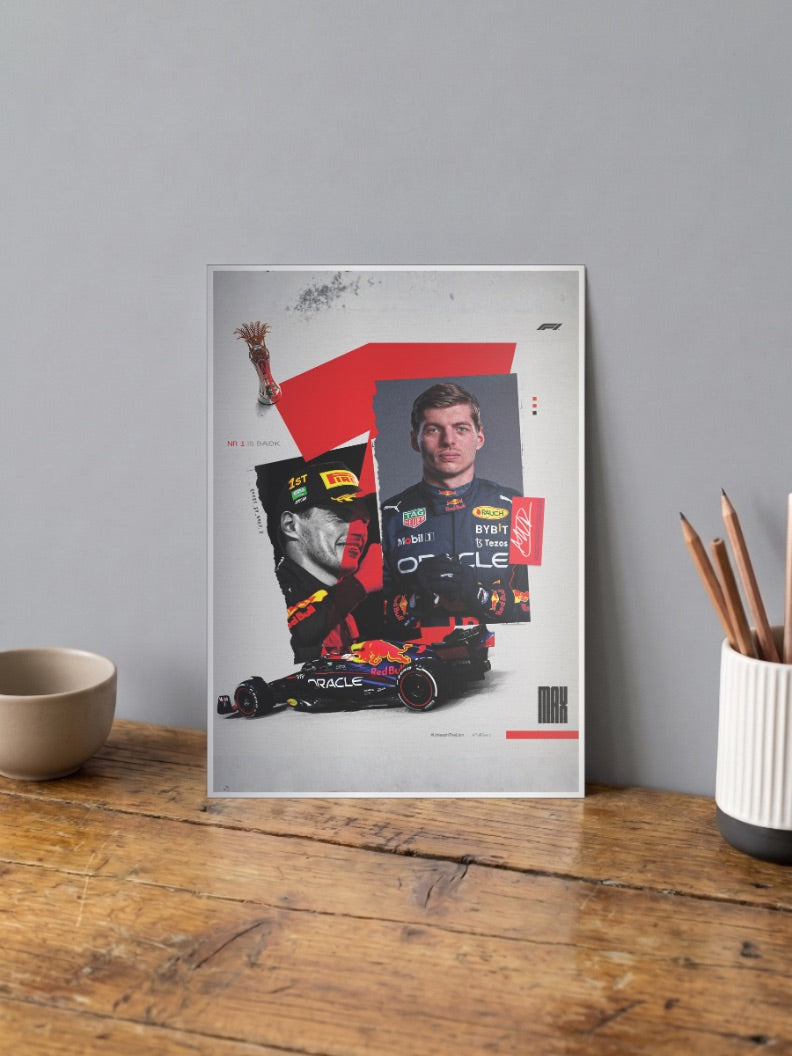 Red bull : Max Verstappen | Unstoppable Force | F1 Poster