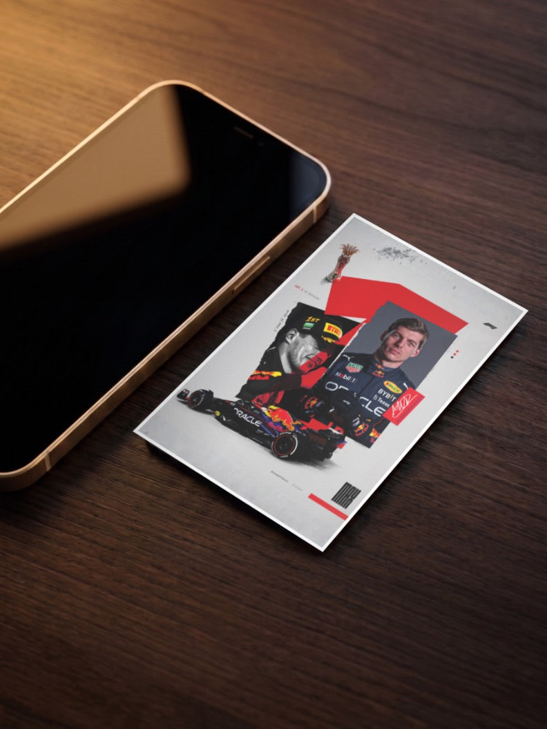 Red bull : Max Verstappen | Unstoppable Force | F1 Poster