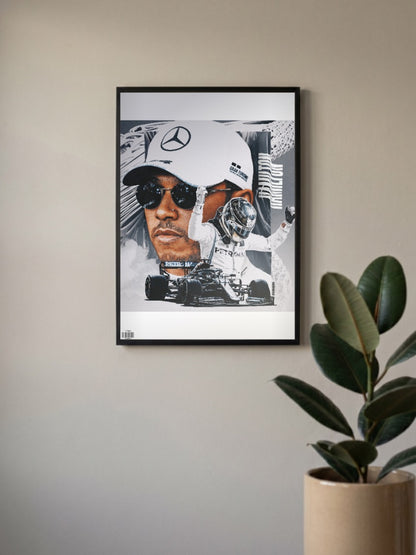 Mercedes Benz : Lewis Hamilton Poster