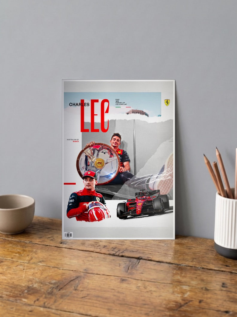 Ferrari : Charles Leclerc Poster