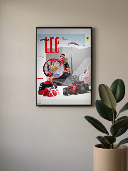 Ferrari : Charles Leclerc Poster