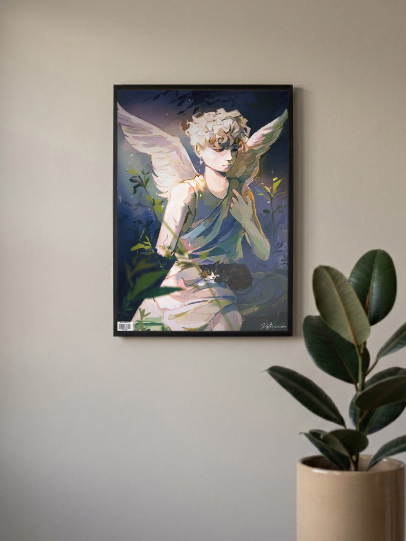 Moody Angel Poster