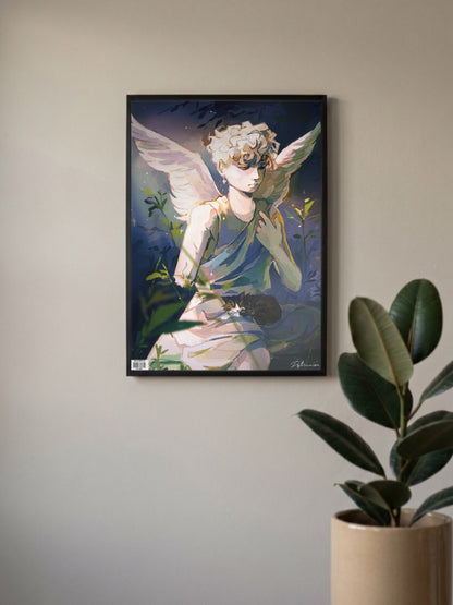 Moody Angel Poster