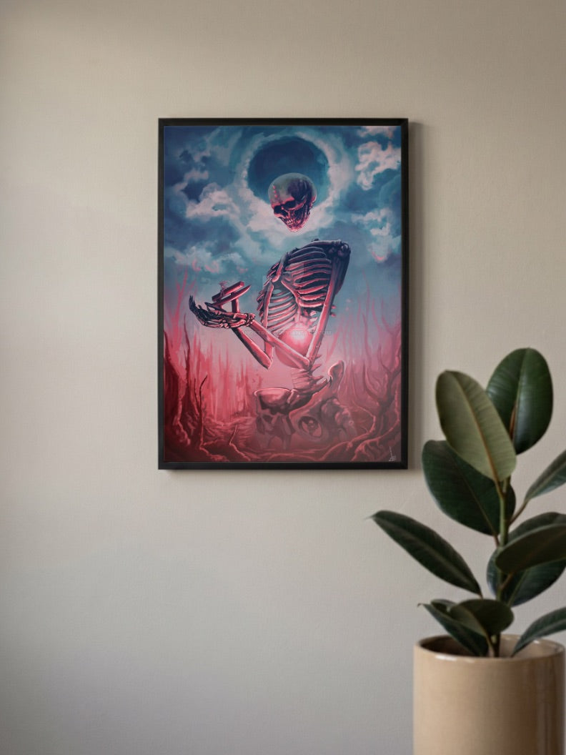 Gashadokuro Dead Dreams Abstract Poster