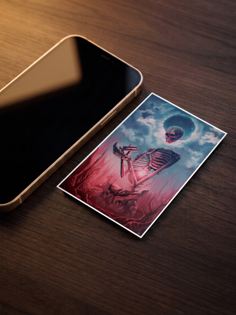 Gashadokuro Dead Dreams Abstract Poster