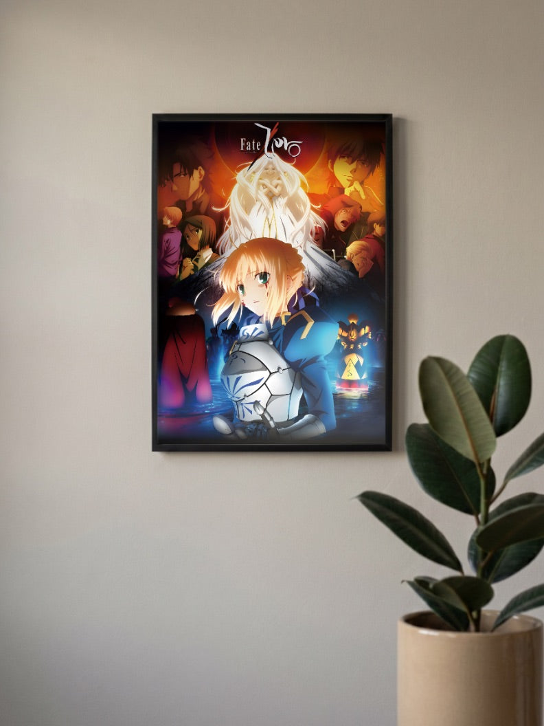 Fate Zero Saber Anime Poster