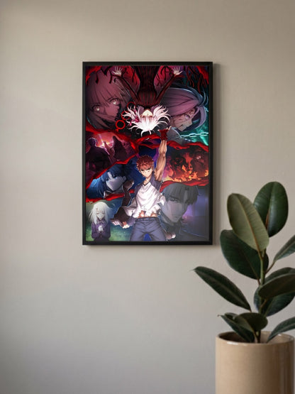 Heaven's Feel Shirou Saber Anime Poster