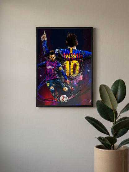 Lionel Messi 600th Goal Football Poster