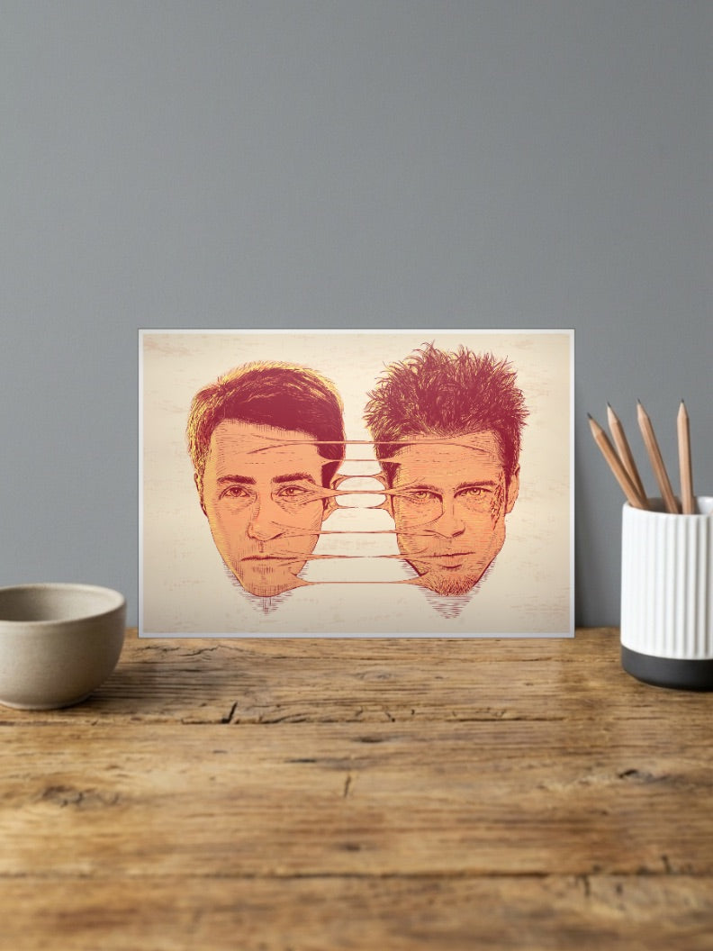 Fight Club - Brad Pitt and Edward Nortan Poster