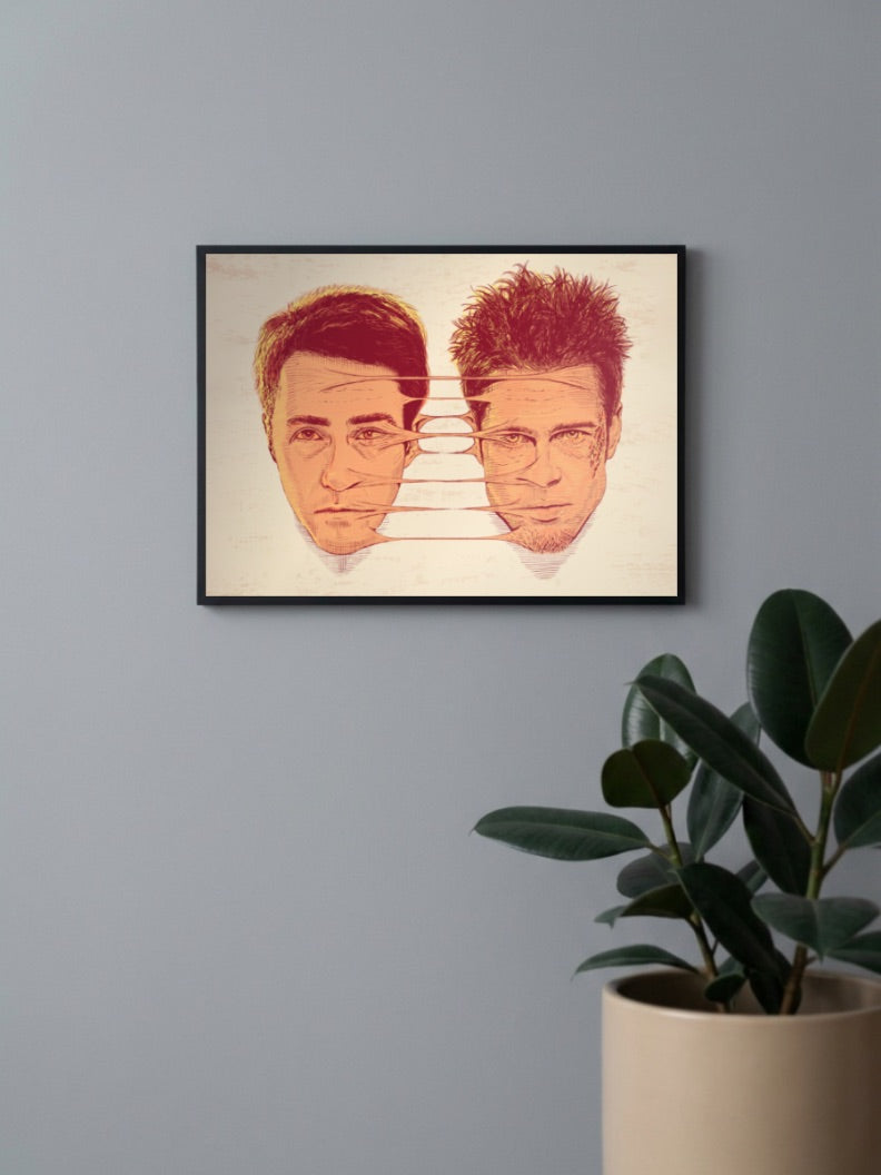 Fight Club - Brad Pitt and Edward Nortan Poster