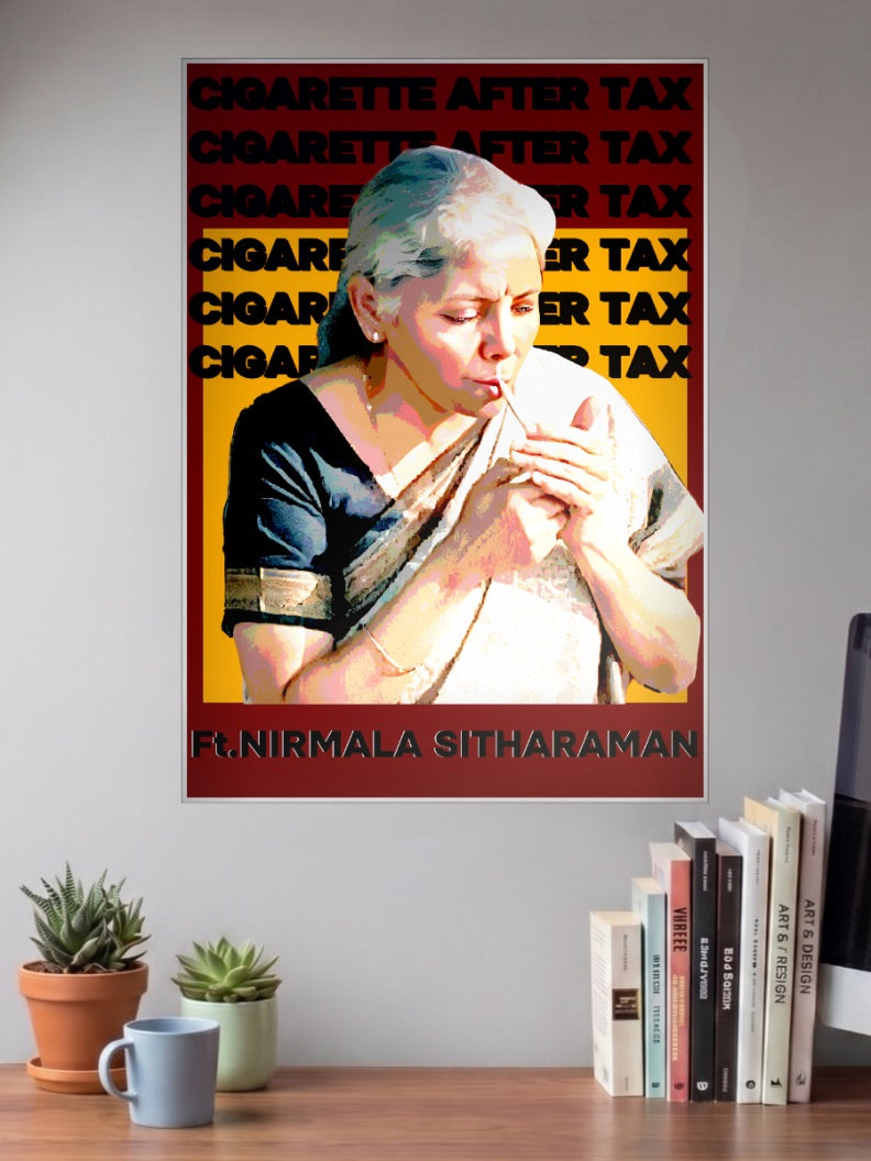 Cigarette Tax Finance Minister Abstract Poster