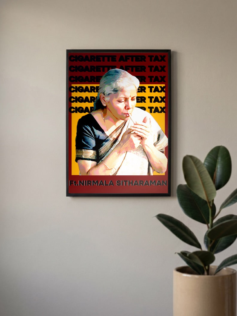 Cigarette Tax Finance Minister Abstract Poster