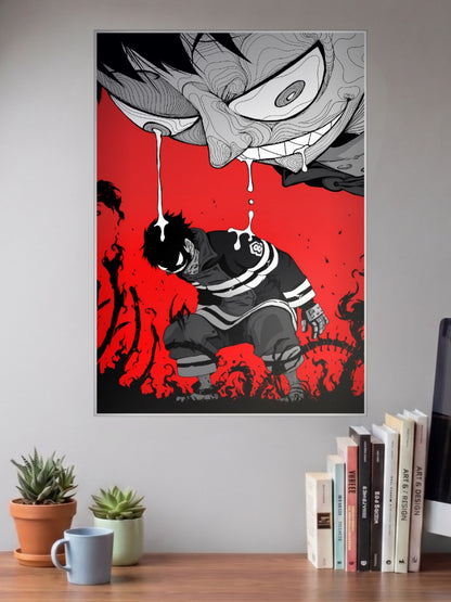 Shinra Kusakabe Fire Force Anime Poster
