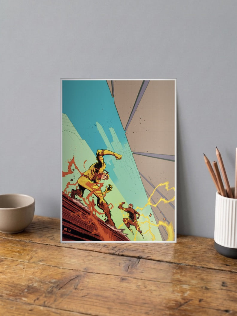 Flash vs Reverse Flash DC Poster
