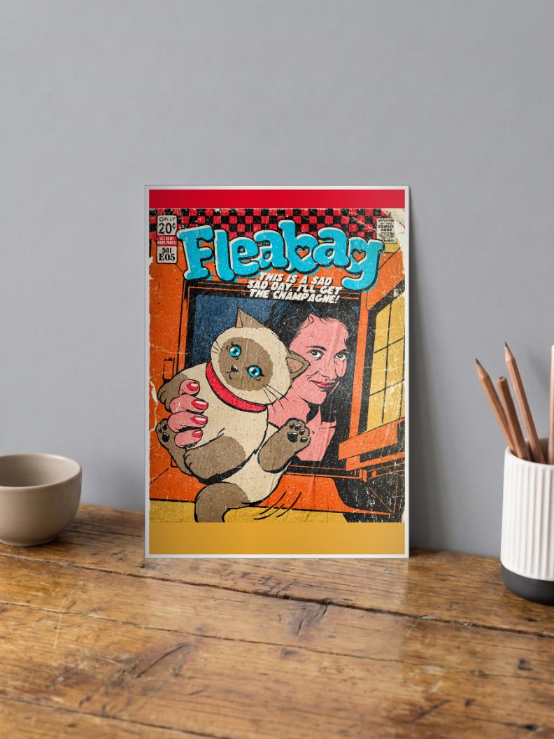 Fleabag Cat Poster