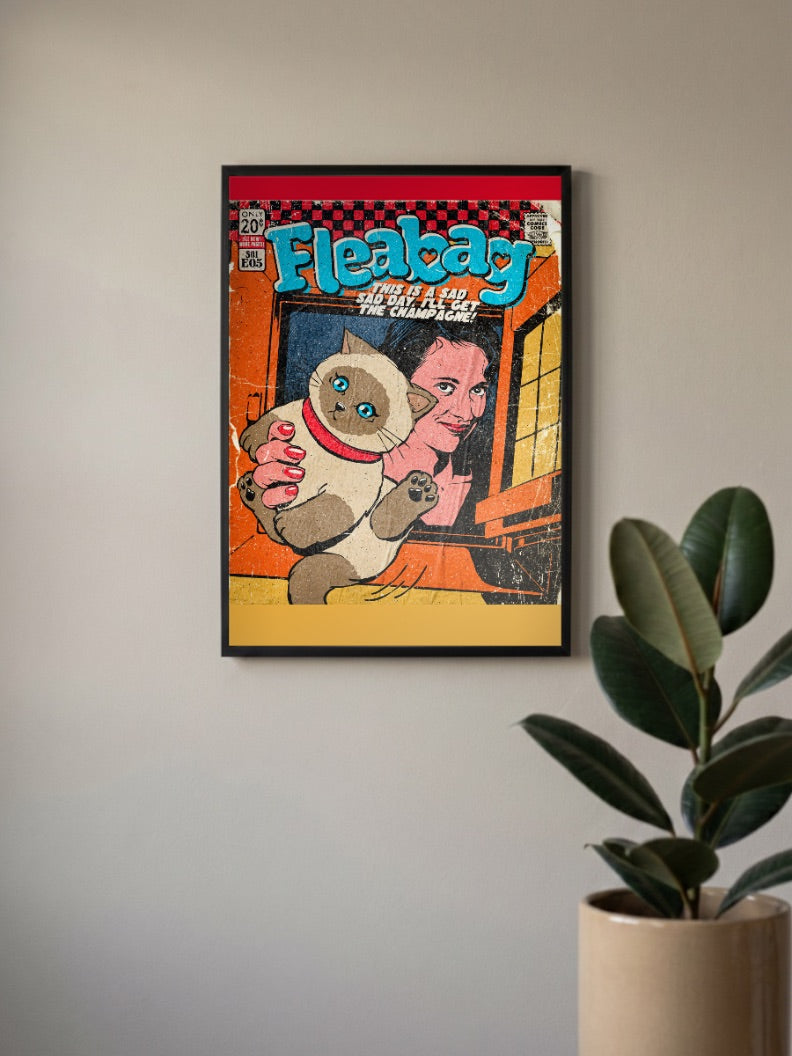 Fleabag Cat Poster