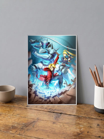Fullmetal Alchemist Battle Pose Poster
