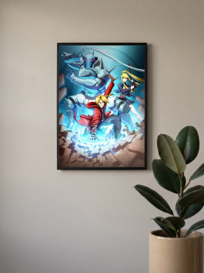 Fullmetal Alchemist Battle Pose Poster