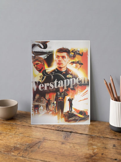 Max Verstappen Three Time Champ F1 Poster