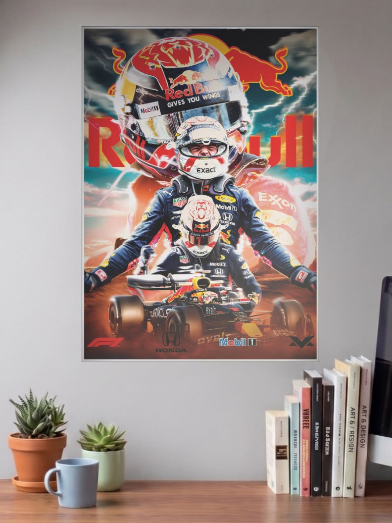 Max Verstappen Red Bull F1 Poster