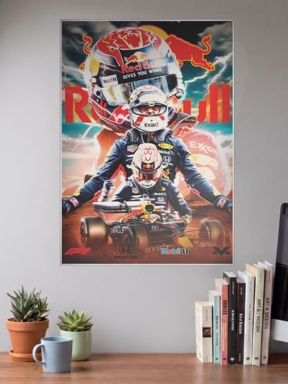 Max Verstappen Red Bull F1 Poster