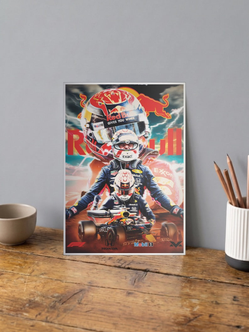 Max Verstappen Red Bull F1 Poster