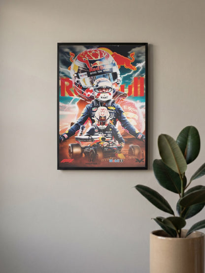 Max Verstappen Red Bull F1 Poster