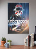 Max Verstappen Helmet F1 Poster
