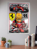 Lewis Hamilton Ferrari 2026 Kit F1 Poster
